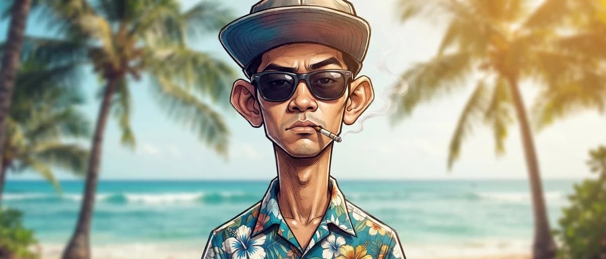 สร้างการ์ตูนล้อเลียนฮาวายอัจฉริยะ